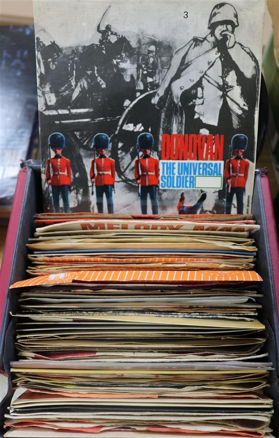 Boxed Collection of 65 1960s/70s Rock and Pop singles to include The Who, Jimi Hendrix, Rolling Stones and David Bowie